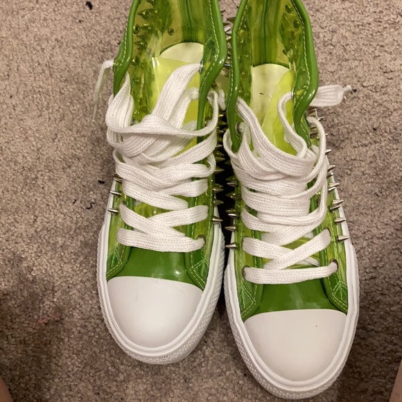 Unif Koop platform sneakers neon yellow - Picture 2 of 4